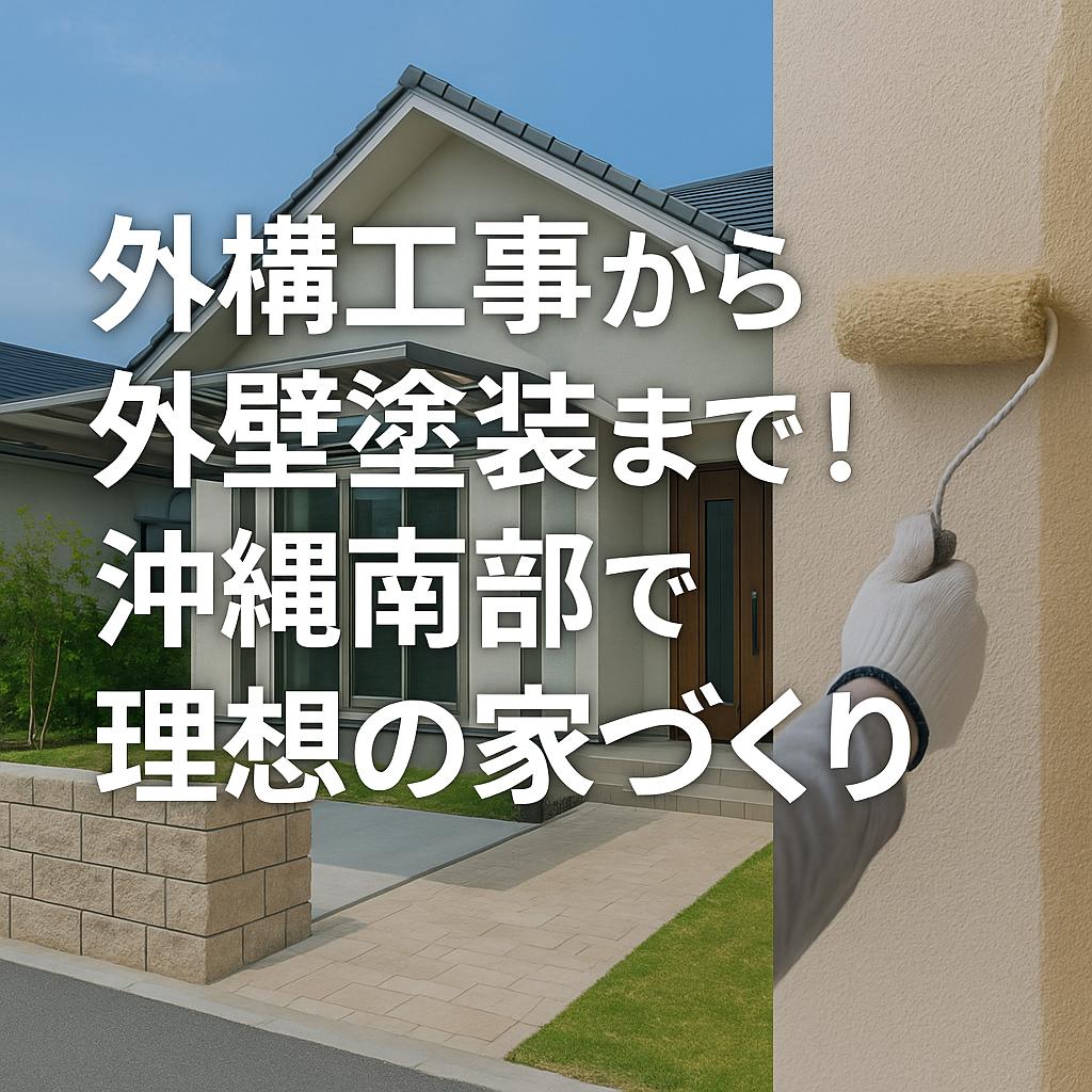 外構工事から外壁塗装まで！沖縄南部で理想の家づくり