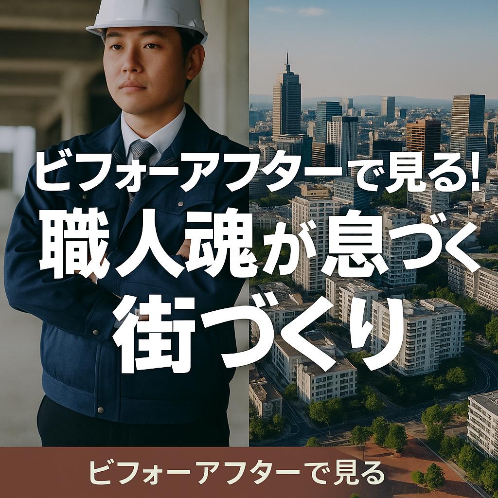 ビフォーアフターで見る！職人魂が息づく街づくり