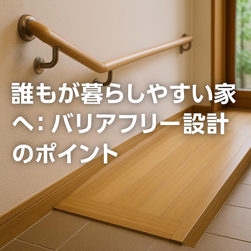 誰もが暮らしやすい家へ：バリアフリー設計のポイント