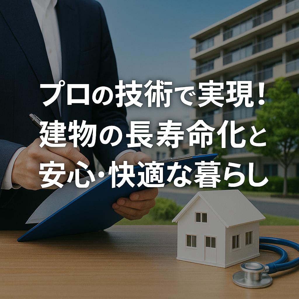 プロの技術で実現！建物の長寿命化と安心・快適な暮らし