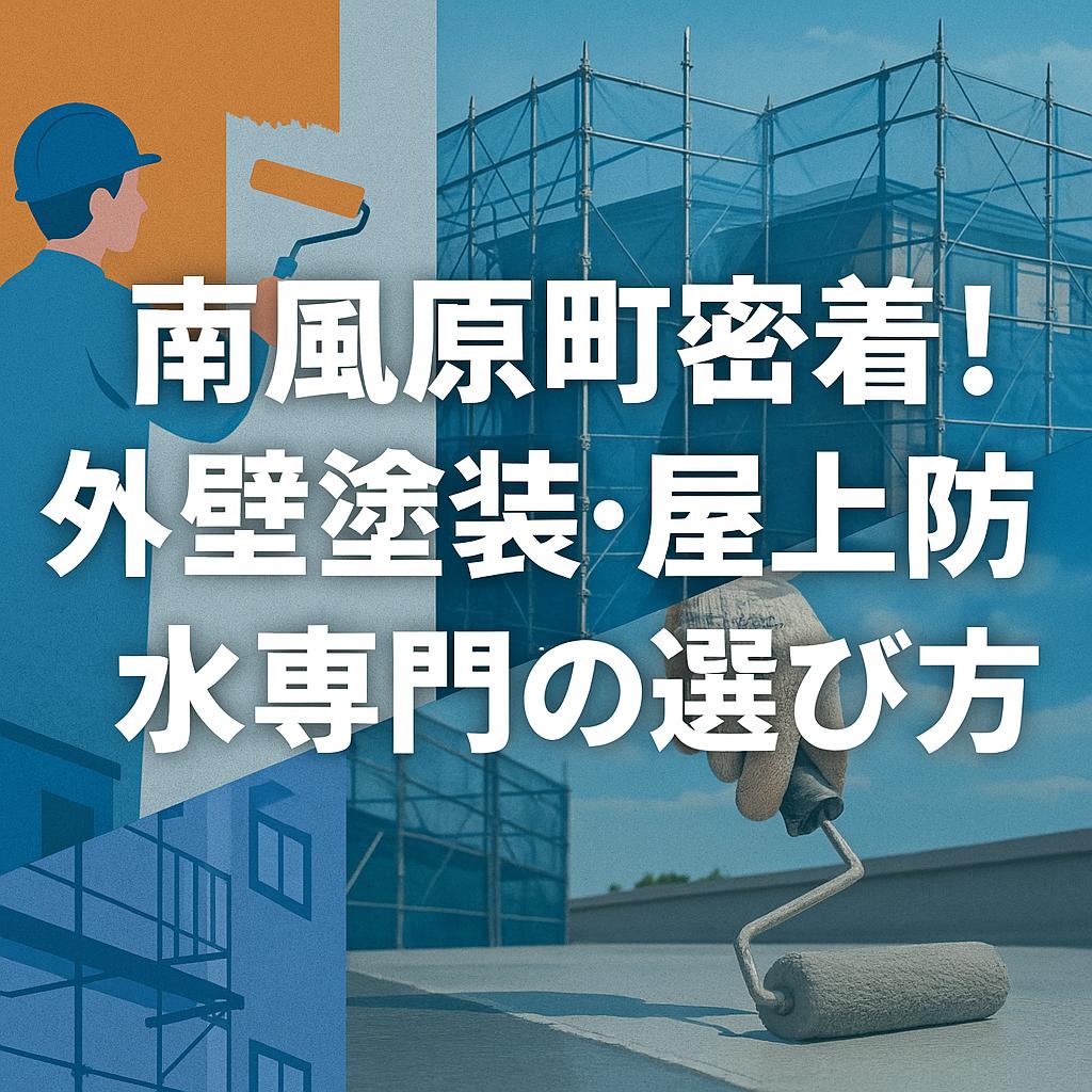 南風原町密着！外壁塗装・屋上防水専門店の選び方