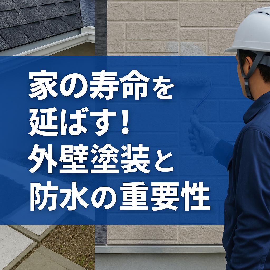 家の寿命を延ばす！外壁塗装と防水の重要性