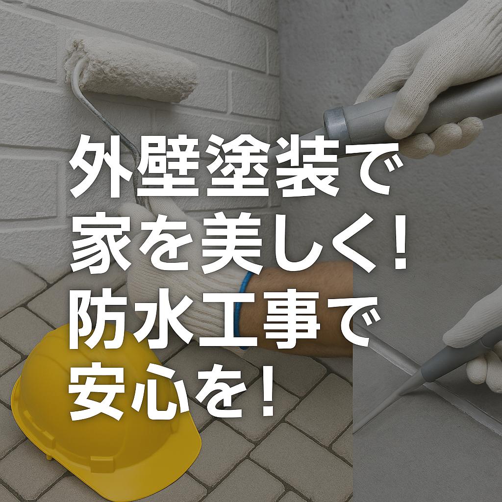 外壁塗装で家を美しく！防水工事で安心を！