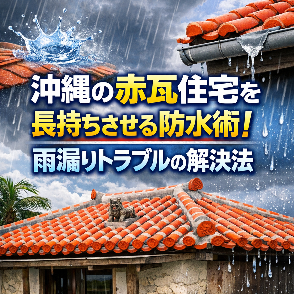 沖縄の赤瓦住宅を長持ちさせる防水術!雨漏りトラブルの解決法