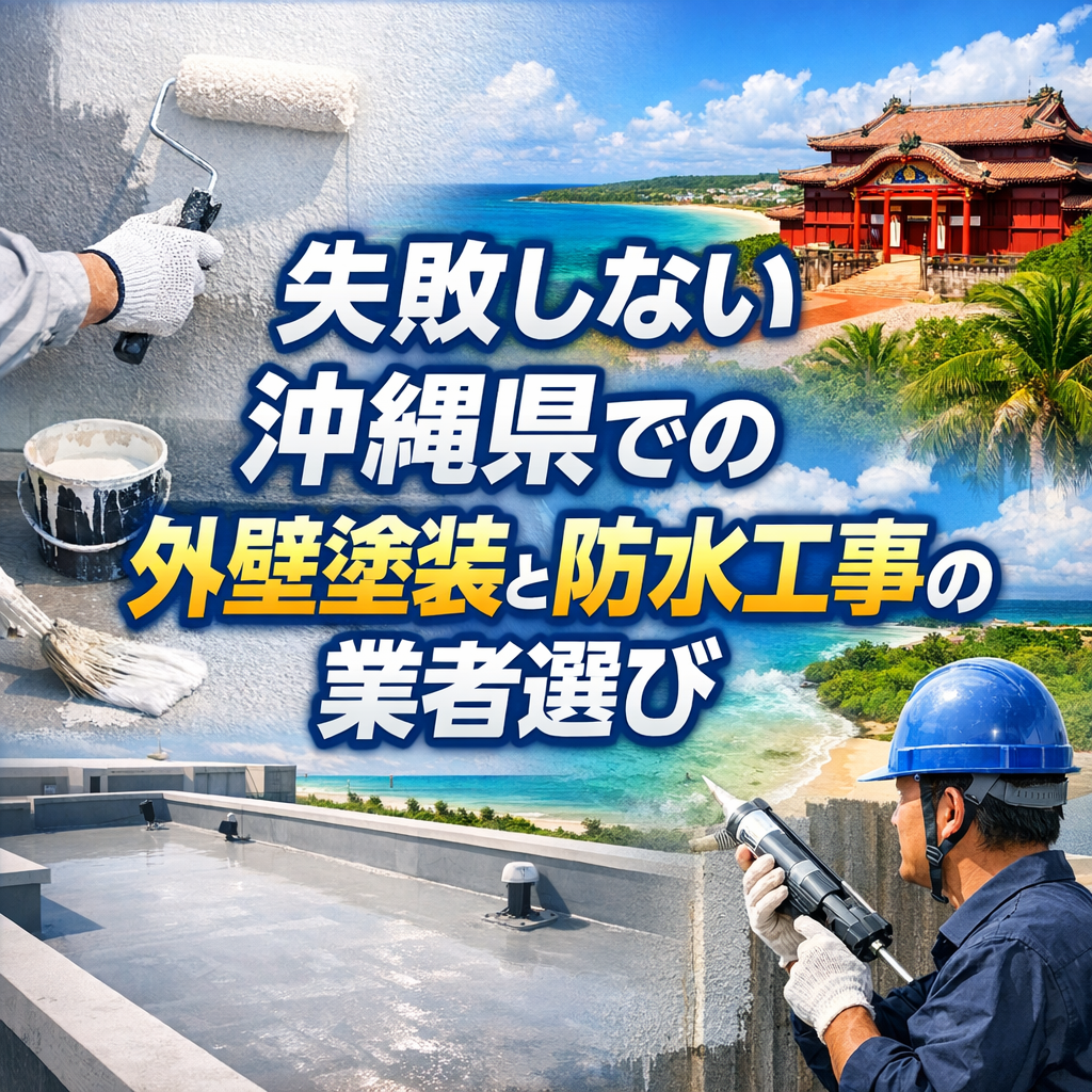 失敗しない沖縄県での外壁塗装と防水工事の業者選び
