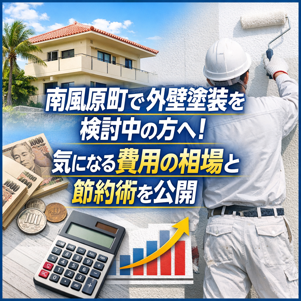 南風原町で外壁塗装を検討中の方へ！気になる費用の相場と節約術を公開