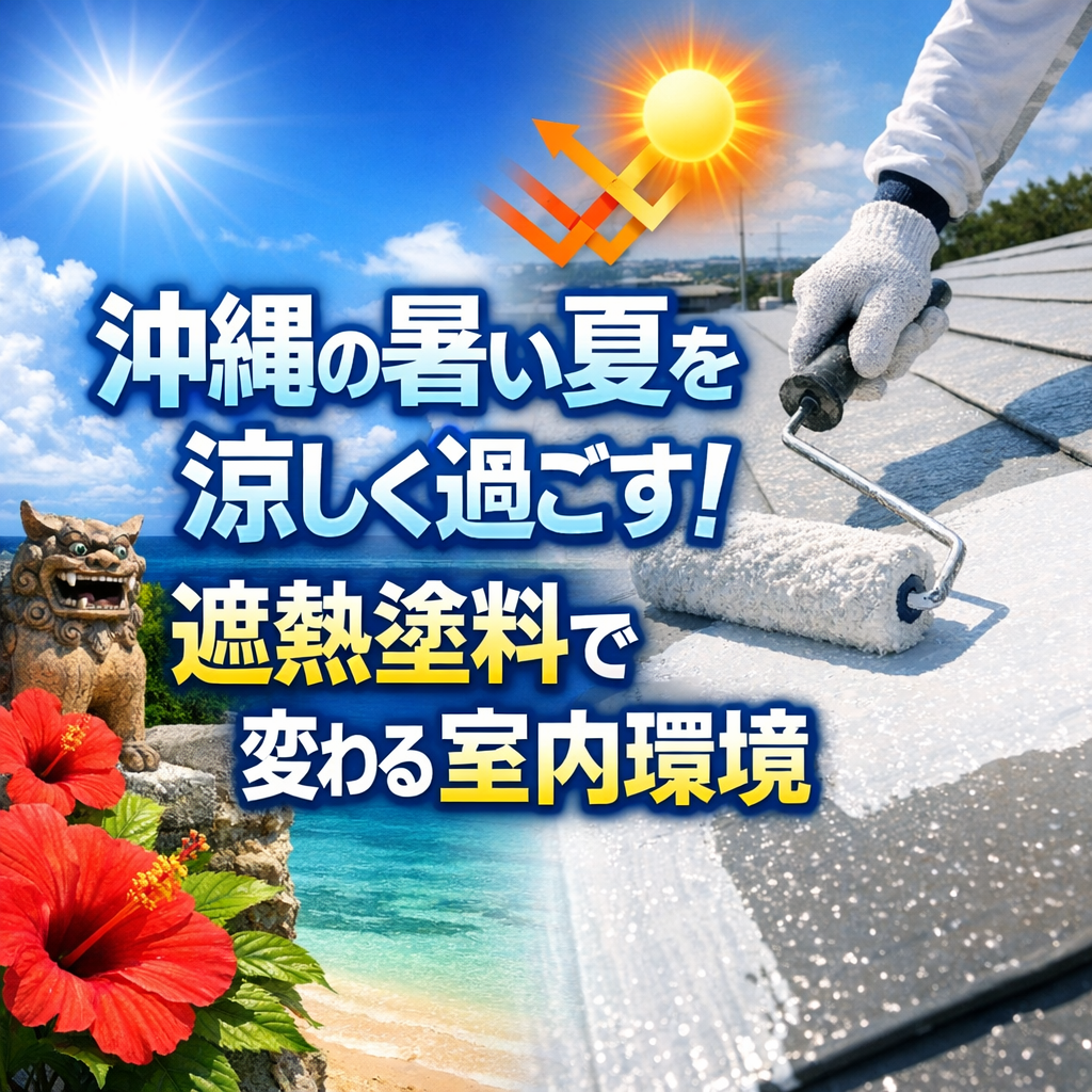 沖縄の暑い夏を涼しく過ごす!遮熱塗料で変わる室内環境