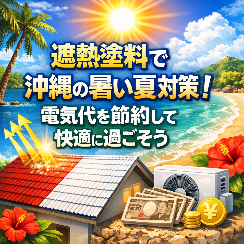 遮熱塗料で沖縄の暑い夏対策!電気代を節約して快適に過ごそう