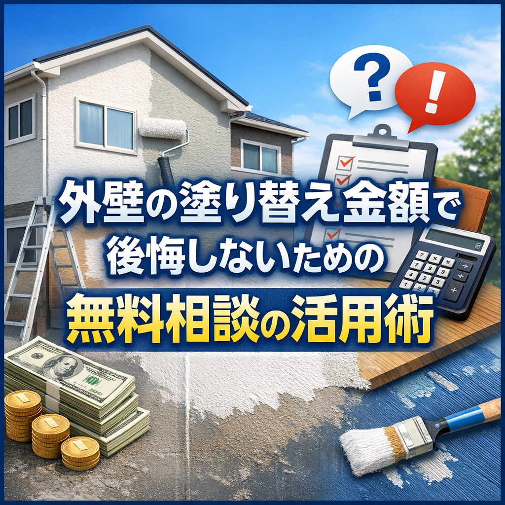 外壁の塗り替え金額で後悔しないための無料相談の活用術