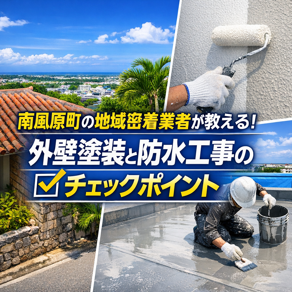 南風原町の地域密着業者が教える！外壁塗装と防水工事のチェックポイント
